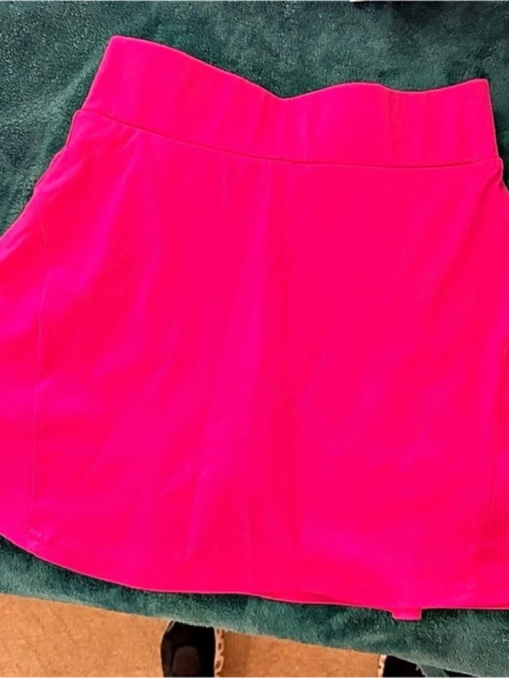 Werena Pleated Tennis Skirt with Pockets and Zip Pocket Pink Medium